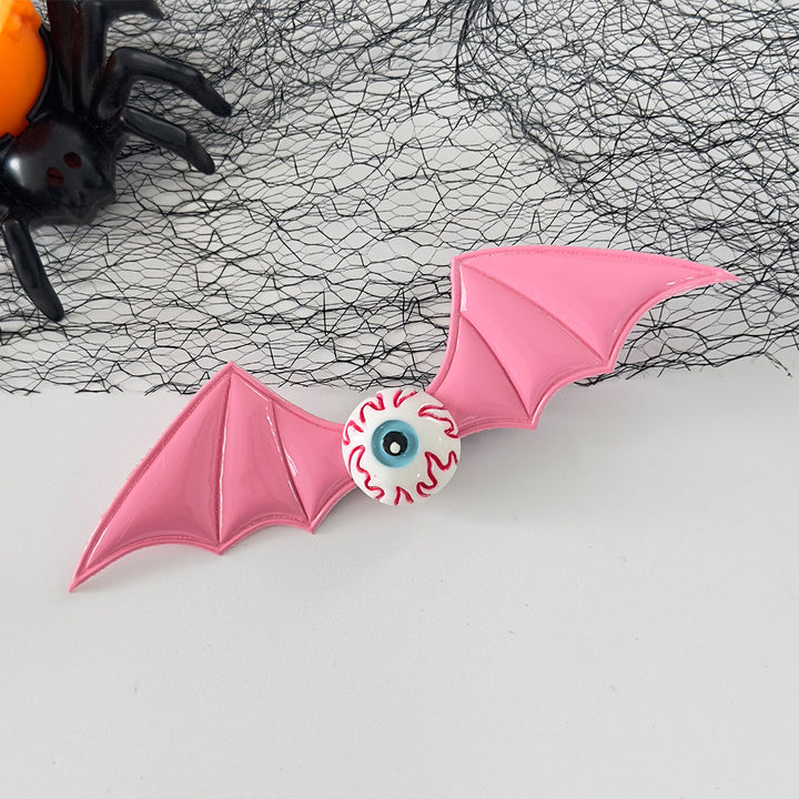 Halloween dark magic devil bat wings hair clip