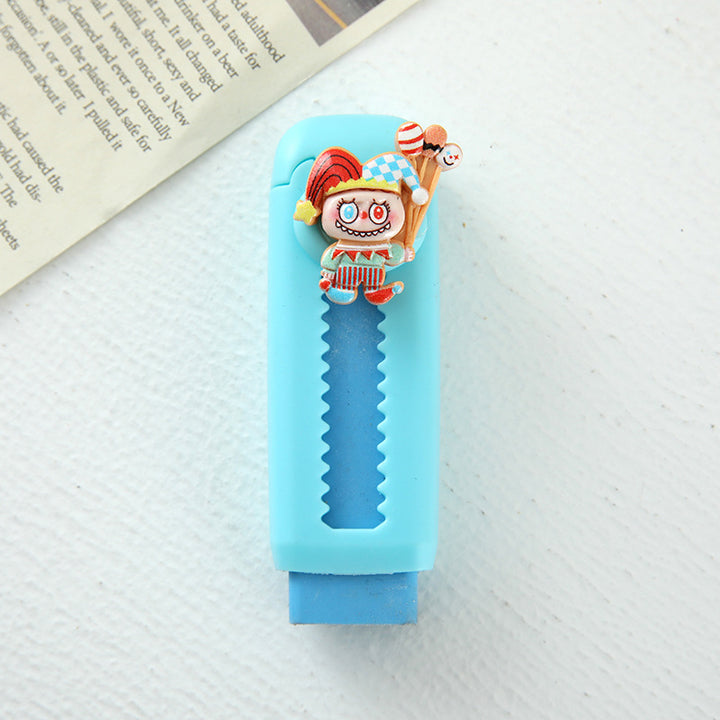 Labubu push-pull eraser cute labubu rubber eraser