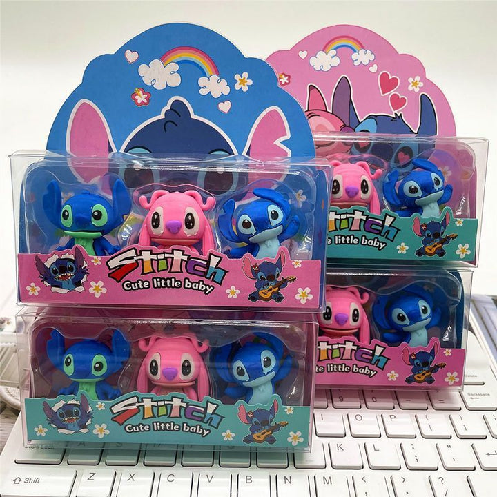Labubu cute rubber eraser-4pcs set