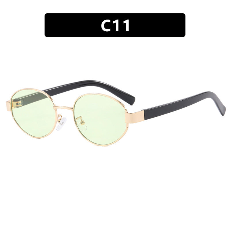 Retro Oval Sunglasses for Women