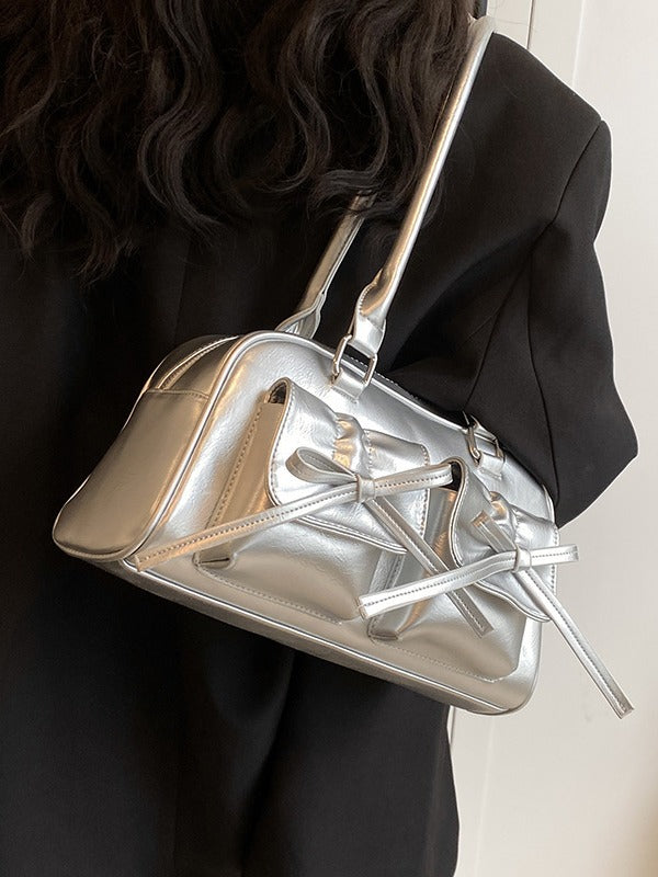 One-shoulder underarm bow bag for women