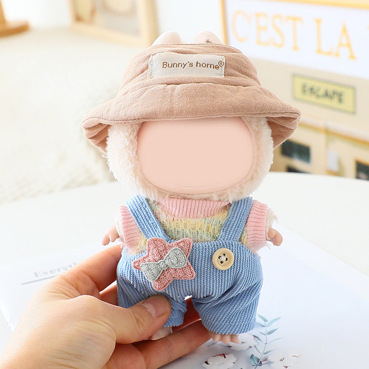 Labubu top&overalls set dolls clothes