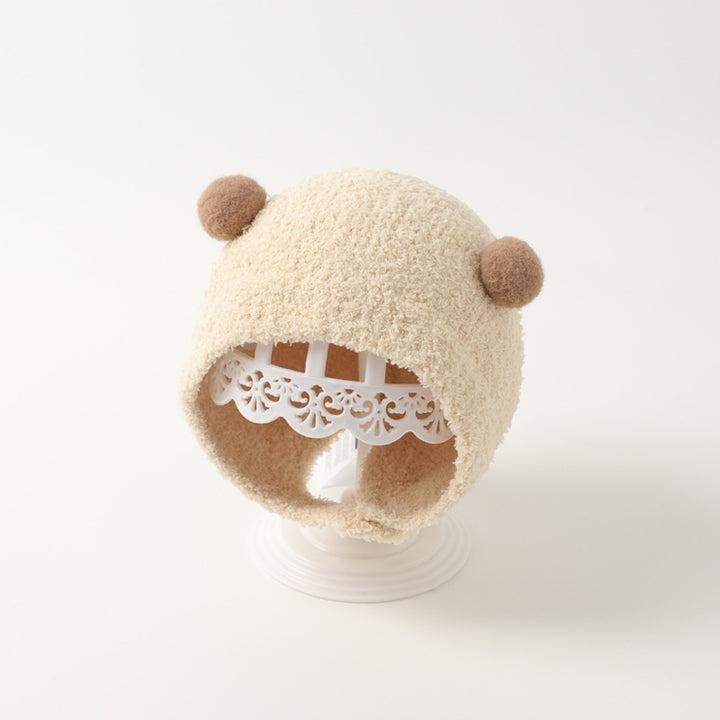 Baby cute ear protection hat warm plush hat