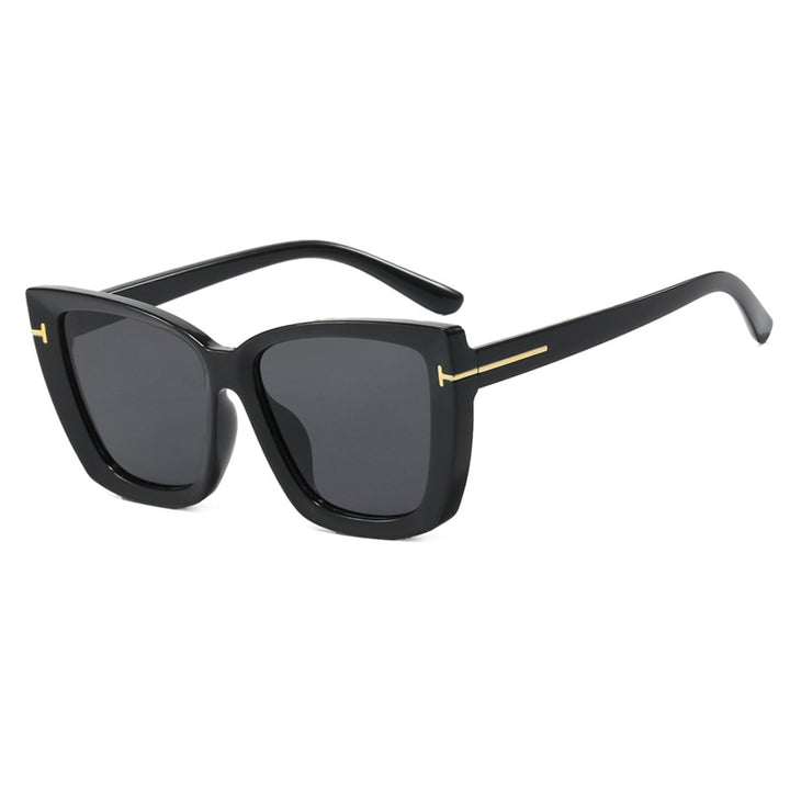Square large frame sunglasses for women men