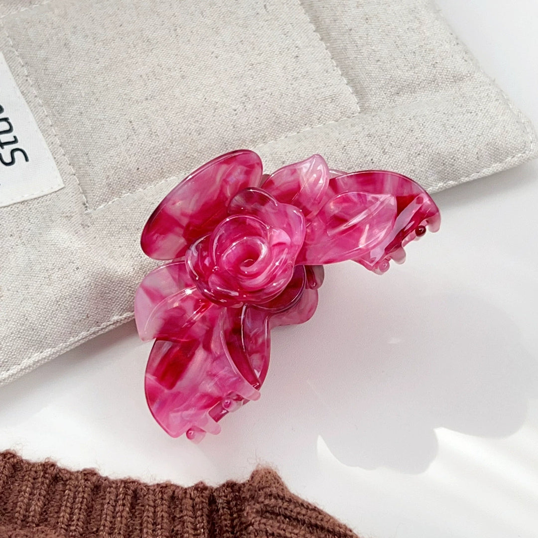 Rose flower hair claw clip Premium Durable Acetate Hair Claws