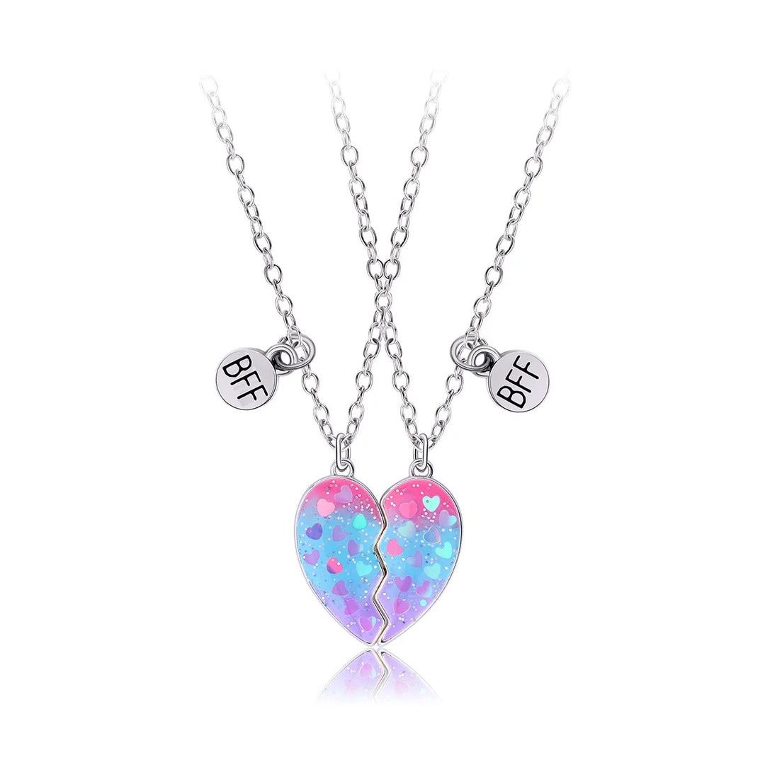 Valentine's Heart-shaped magnetic necklace for best friends students gift