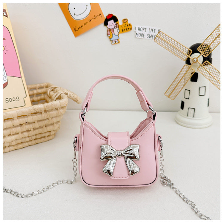 Girls bow-knot mini handbag chic shoulder bag