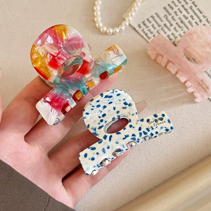 Summer colorful hair claw clips