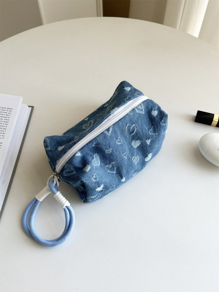 Denim Fashion Cosmetic Bag travel toiletry bag