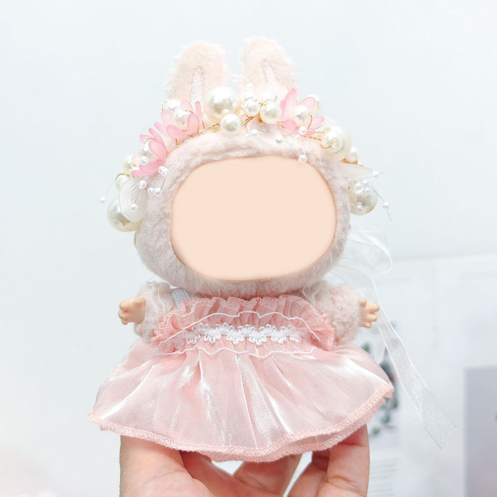 Labubu Pearlescent princess mesh dress dolls clothes