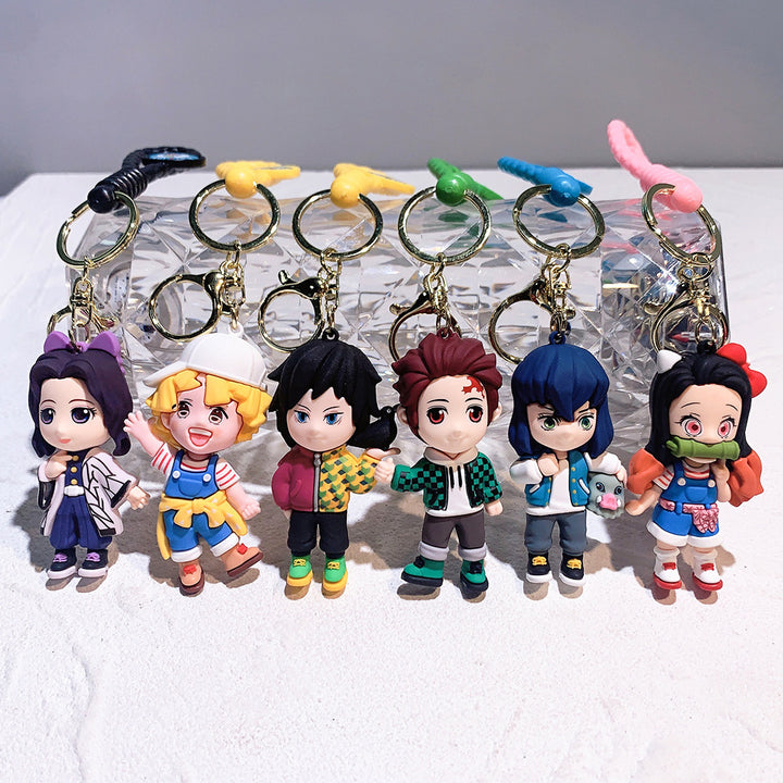 Demon Slayer: Kimetsu no Yaiba characters dress-up keychain