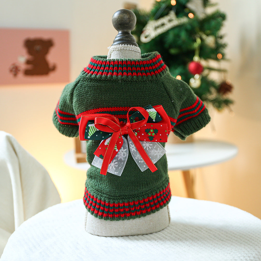 Halloween Pumpkin knitted sweater for pet