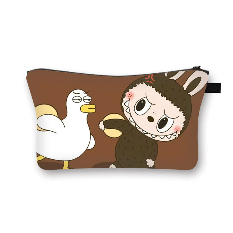 Labubu cosmetic bag portable toiletry bag