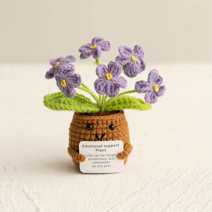 Handmade crochet flower ornaments-forget me not
