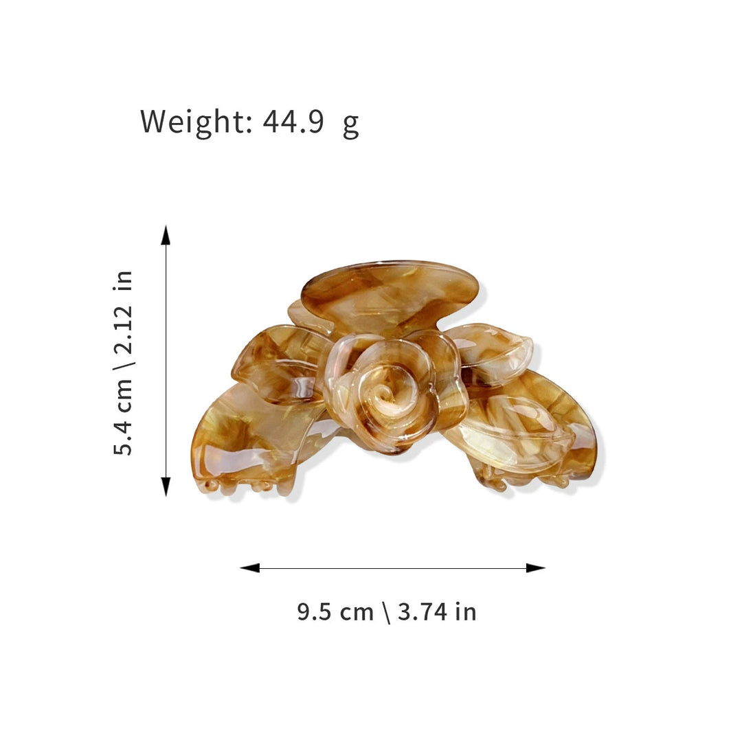 Rose flower hair claw clip Premium Durable Acetate Hair Claws