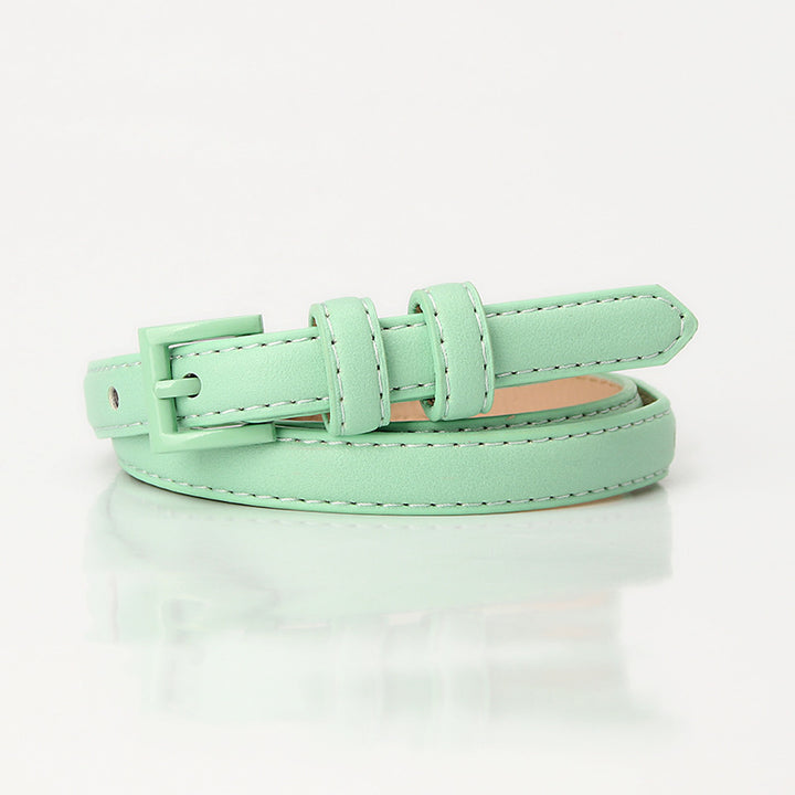 Summer fashion dopamine color women's thin belt