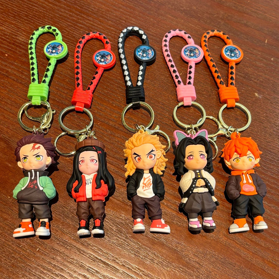 Demon Slayer: Kimetsu no Yaiba characters dress-up keychain