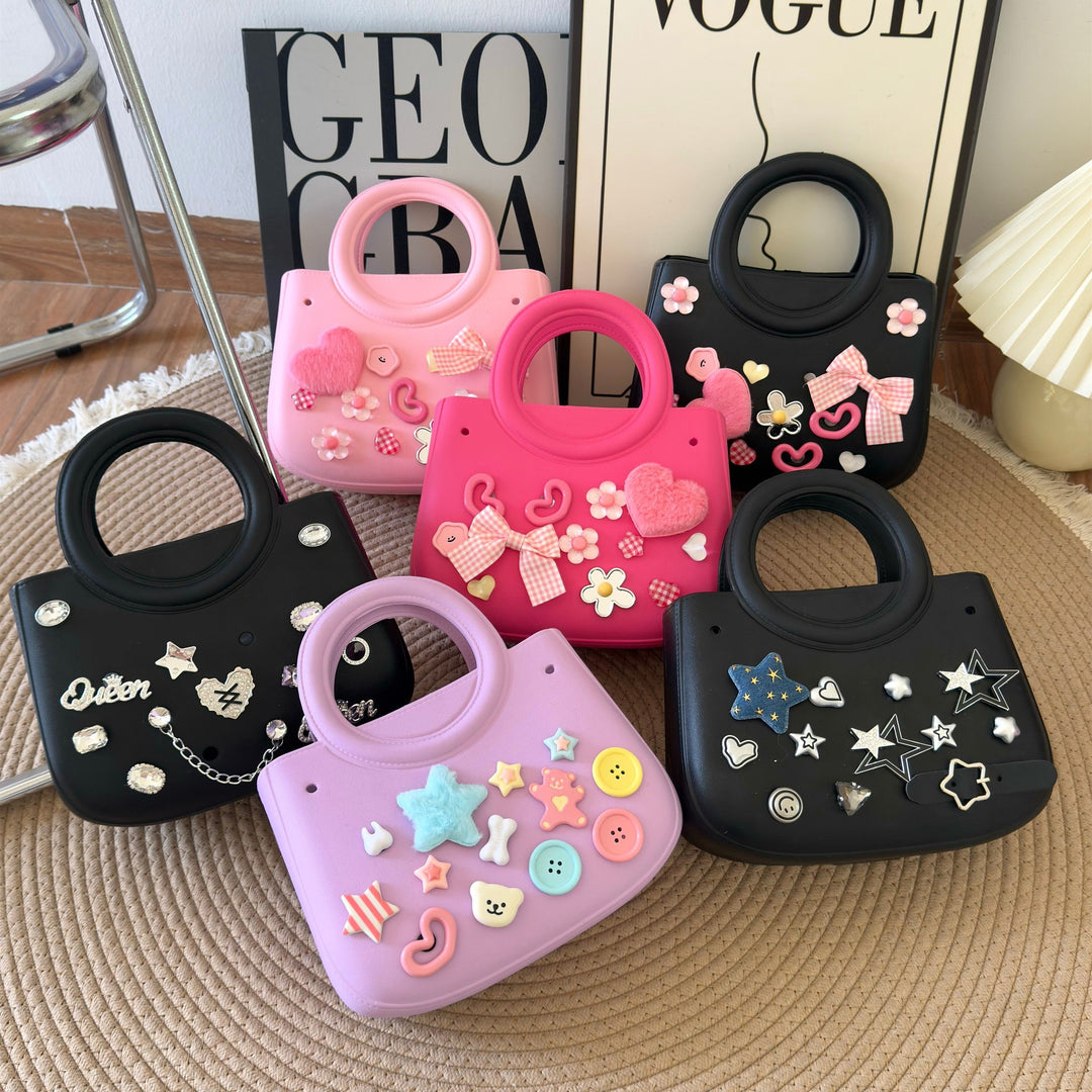 EVA Beach Bogg handbag DIY hole seaside beach bag