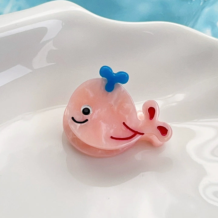 Cute fish hair clip Marine life acetate mini hair clip