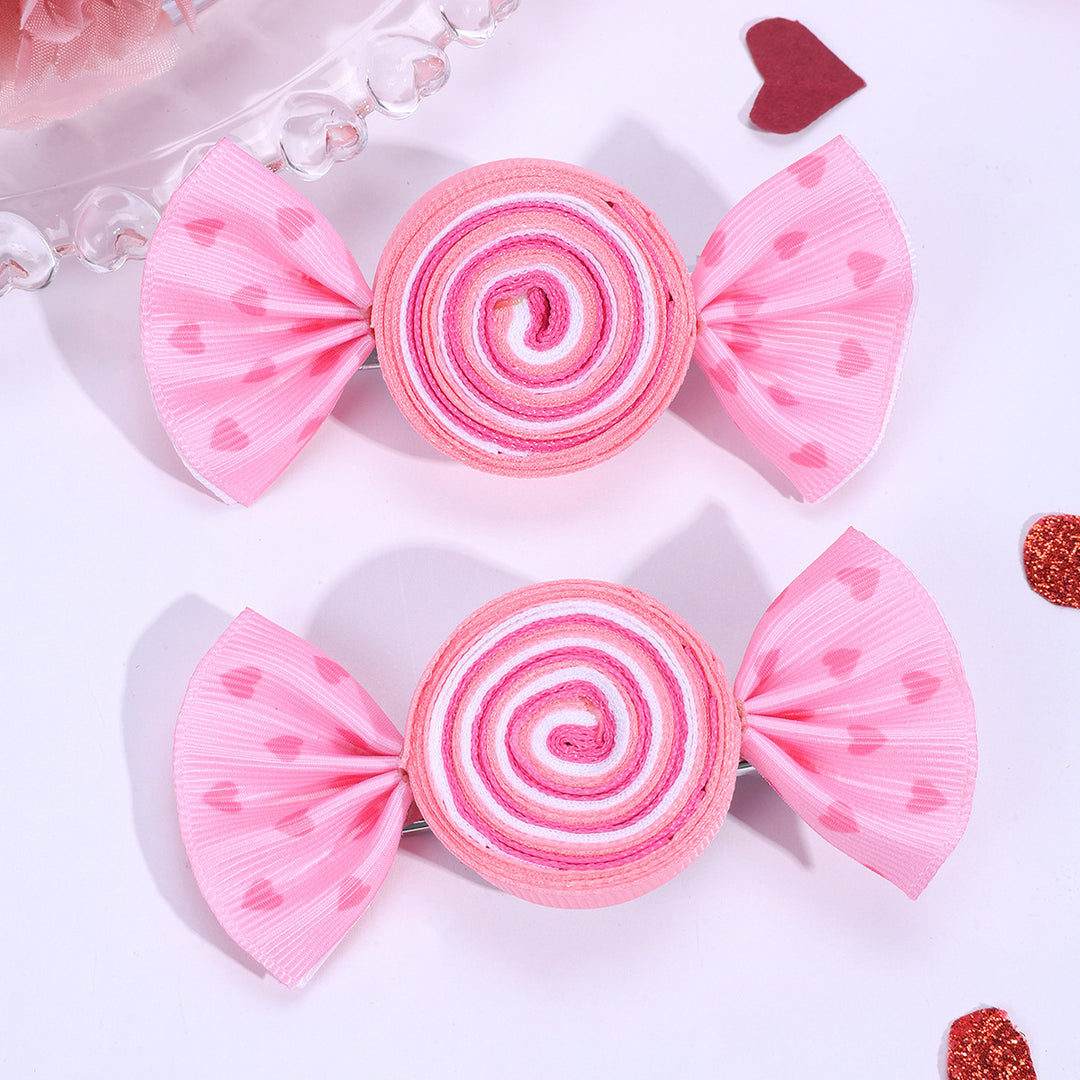 Valentine's Day Heart Candy Hair Clip Cute Hair Clip for Girls