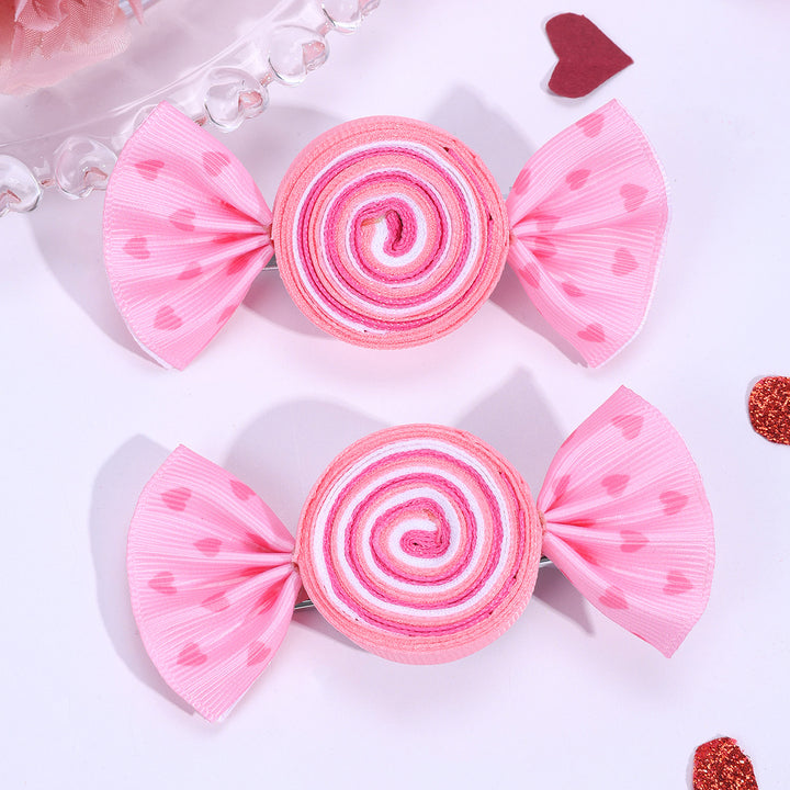 Valentine's Day Heart Candy Hair Clip Cute Hair Clip for Girls
