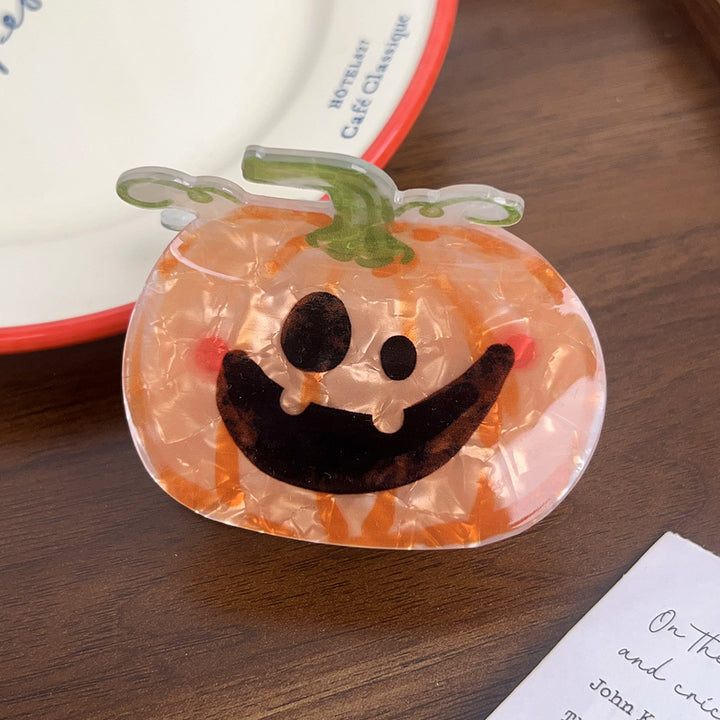Halloween pumpkin ghost funny shark hair clip