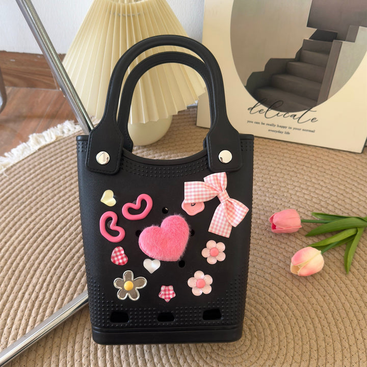 EVA Beach Bogg handbag DIY hole seaside beach bag