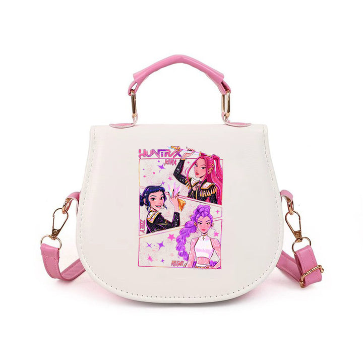 Kpop Demon Hunter small PU handbag shoulder bag-pink