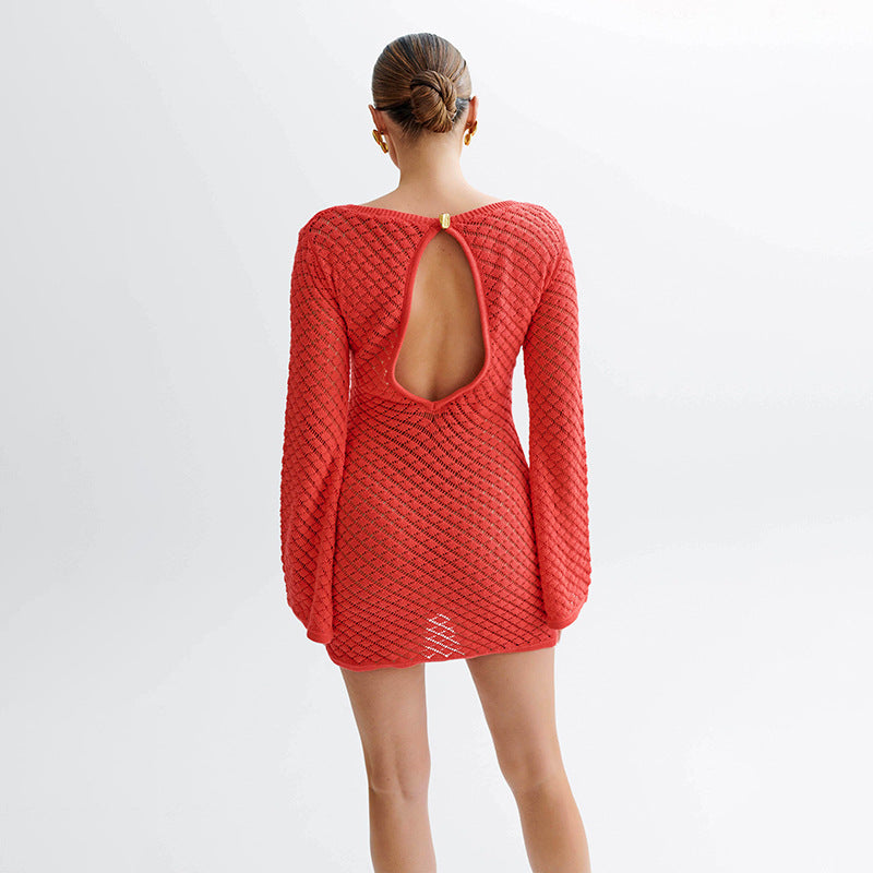 Backless Beach Cover-up Dress