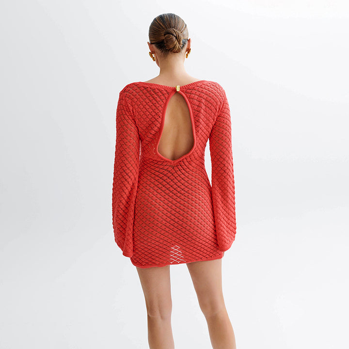 Backless Beach Cover-up Dress
