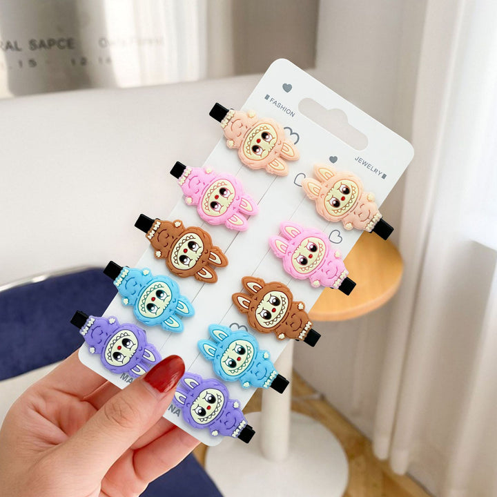 Cartoon children's labubu cute hair side clip