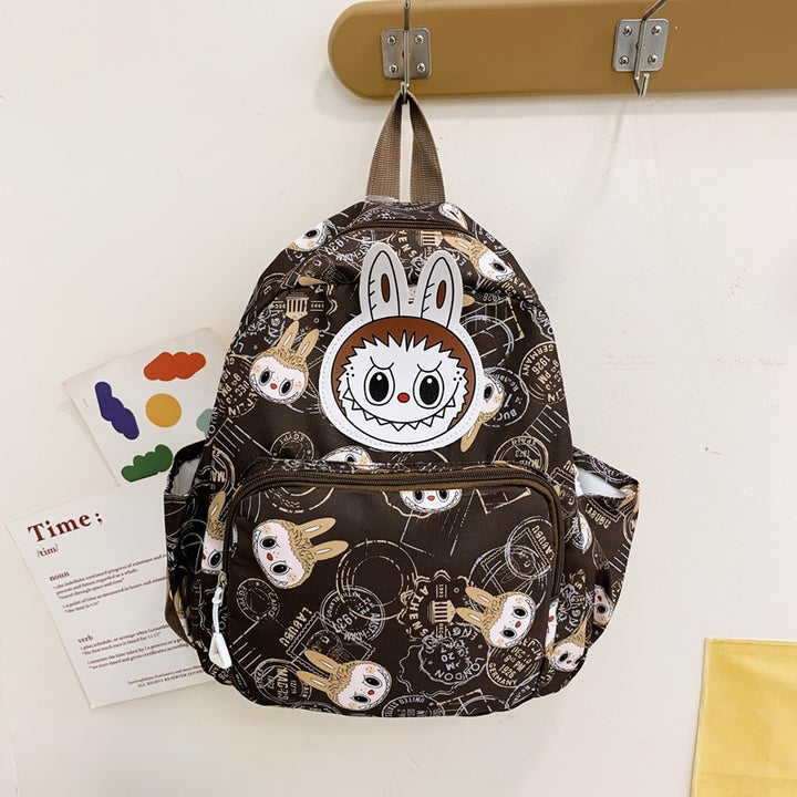 Labubu printed children's schoolbags large capacity backpack