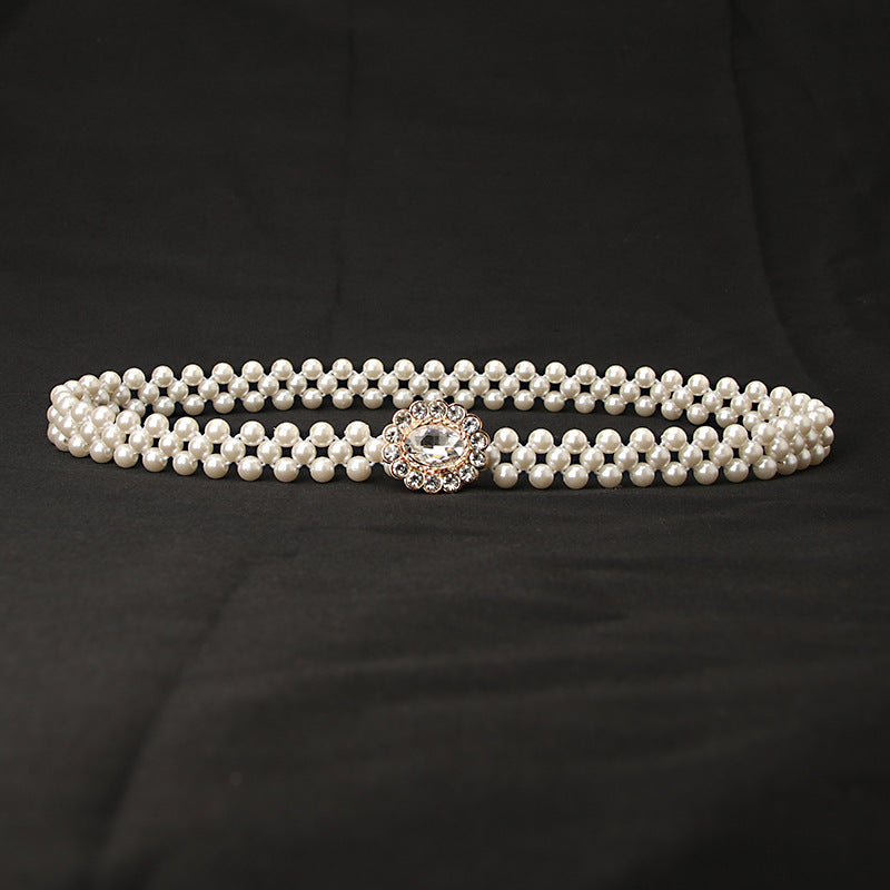 Women's Pearl Elastic Belt