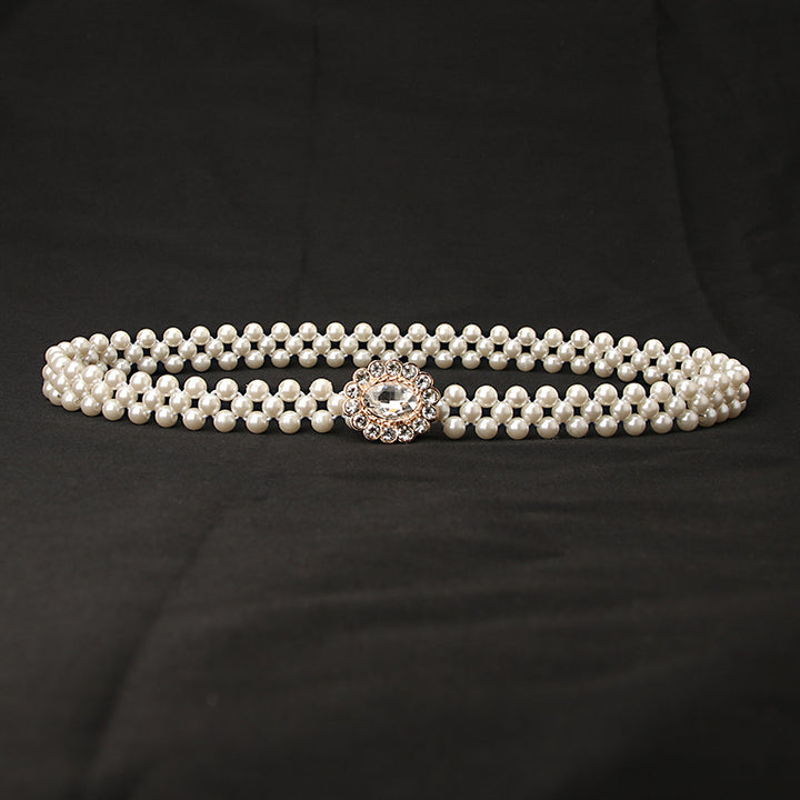 Women's Pearl Elastic Belt