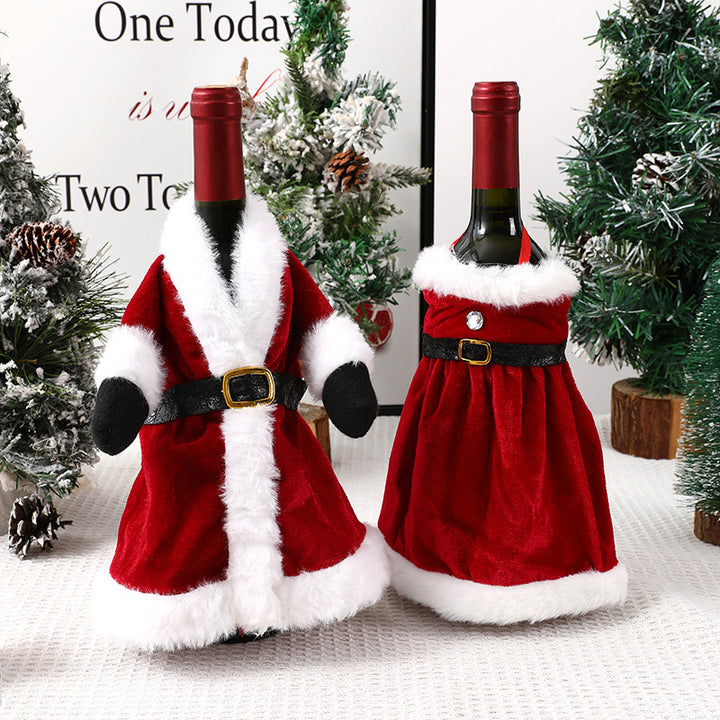 Christmas Wine Bottle Cover holiday creative decoration