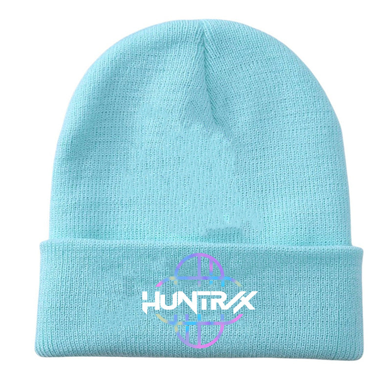Kpop Demon Hunters knitted beanie hat-blue