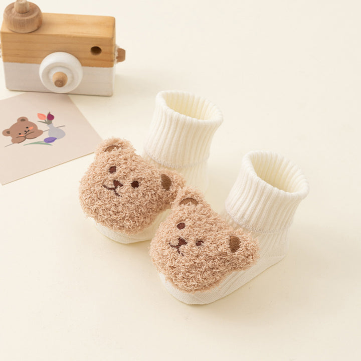 Newborn baby non-slip Terry plush socks