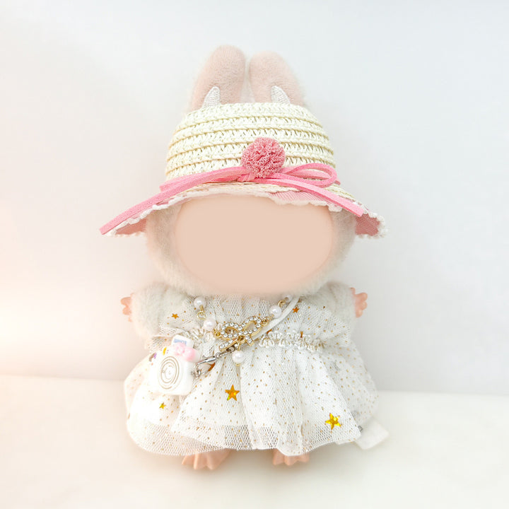 Labubu Glitter Sequin Star Skirt dolls clothes