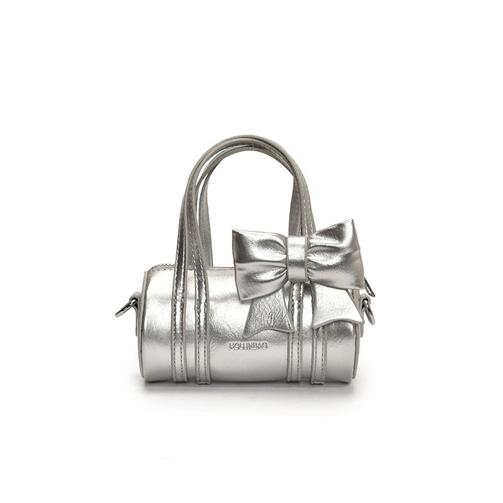 Solid Color Glossy mini Handbag Crossbody Bag