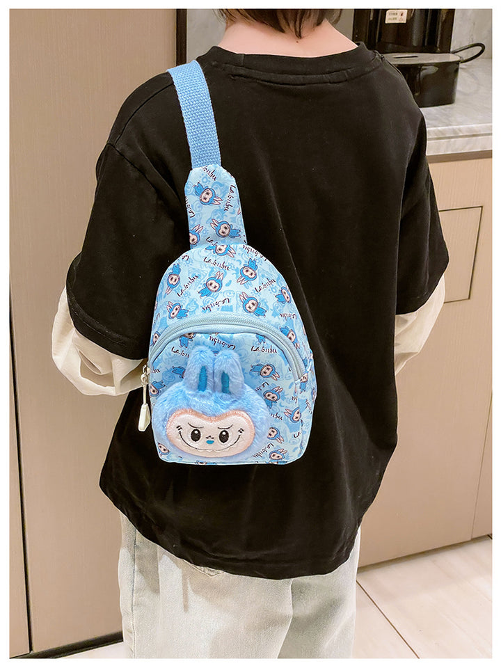 Labubu plush chest bag cartoon labubu crossbody bag