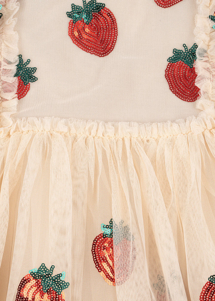 Strawberry sequin tutu dress for girls-preorder