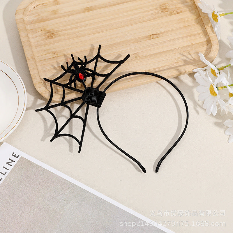 Halloween lace spider web headband creative Halloween headband