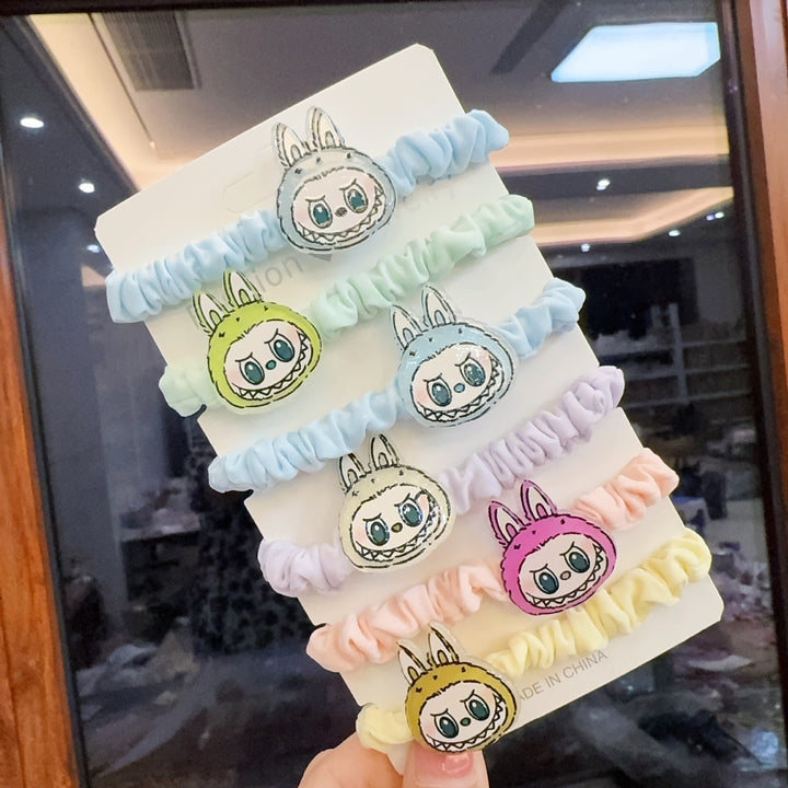 Labubu cartoon cute hair ties for kids