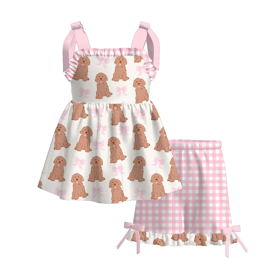 Farm Theme Girls Shorts Set