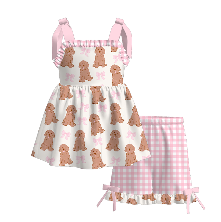 Farm Theme Girls Shorts Set