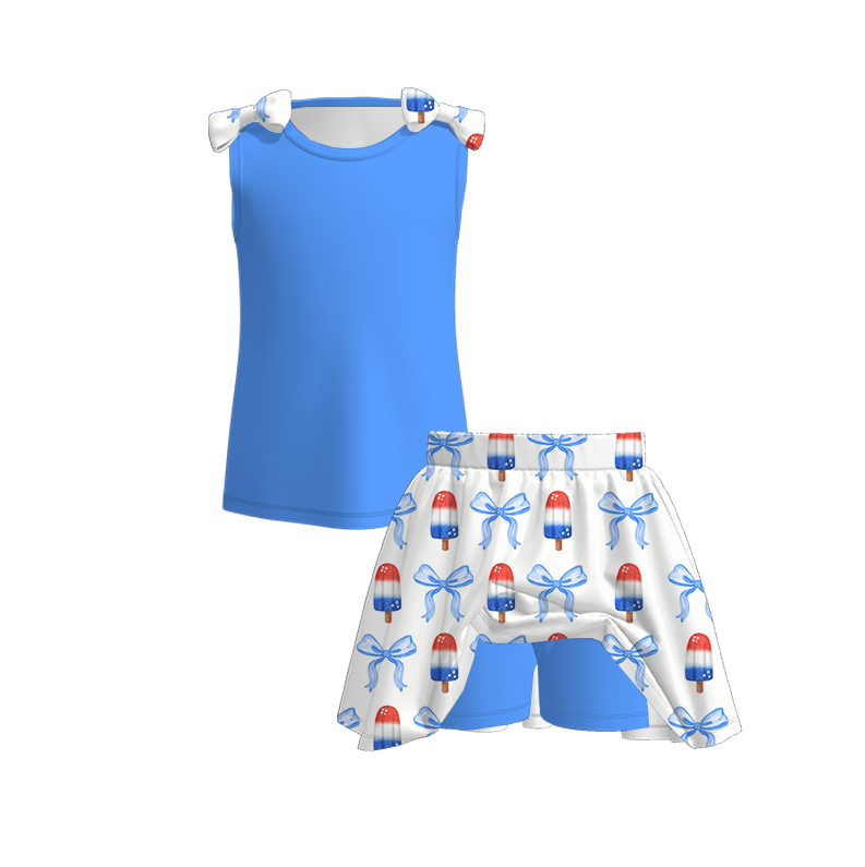 Girls 4th of July Patriotic Sister Outfits