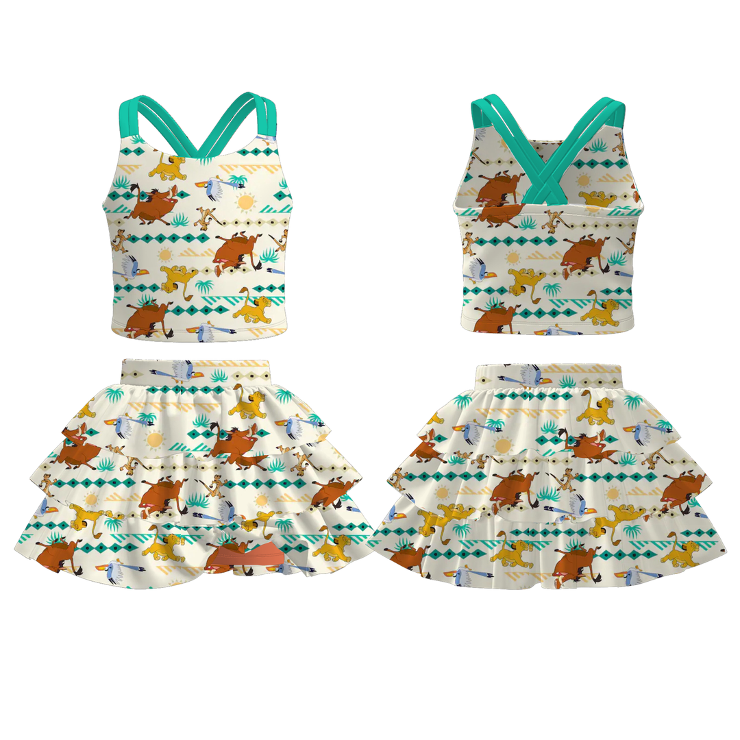 Toy Story sleeveless top&culottes set for girls