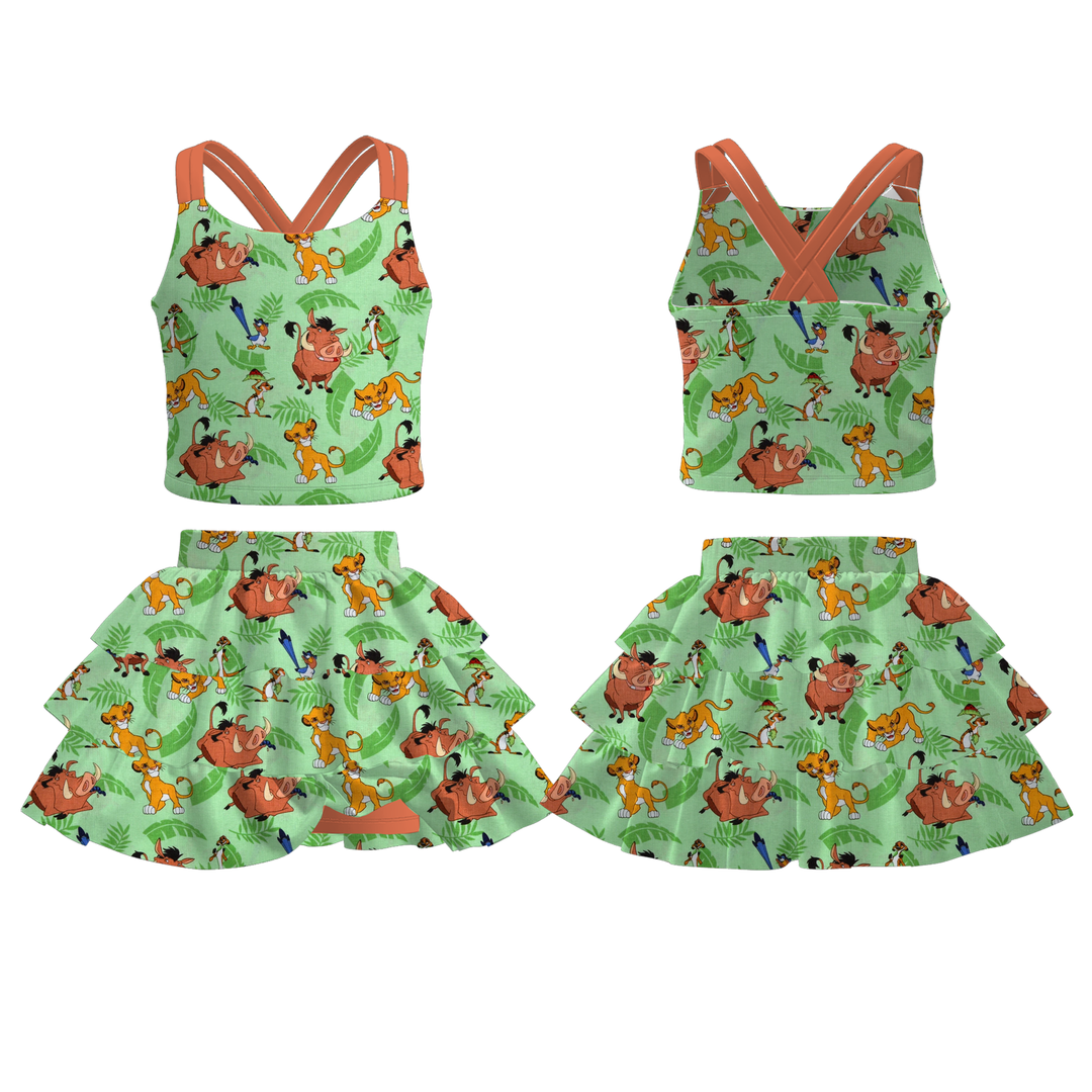 Toy Story sleeveless top&culottes set for girls
