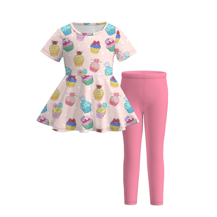 Boo Colorful cute ghost top&leggings set for girls