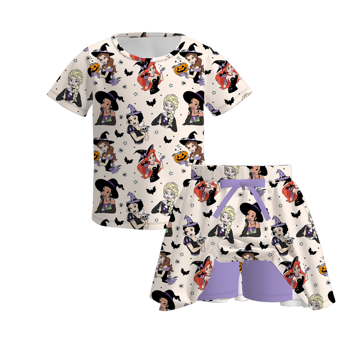 Girls Witch princess skirt set for Halloween